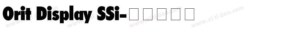 Orit Display SSi字体转换